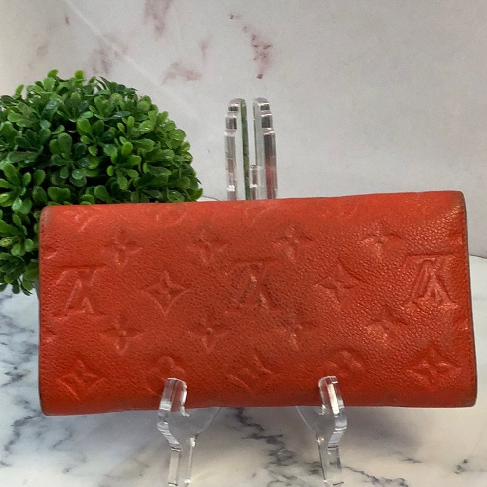 GUC Louis Vuitton Empreinte Orange Women's Wallet - Picture 2 of 11